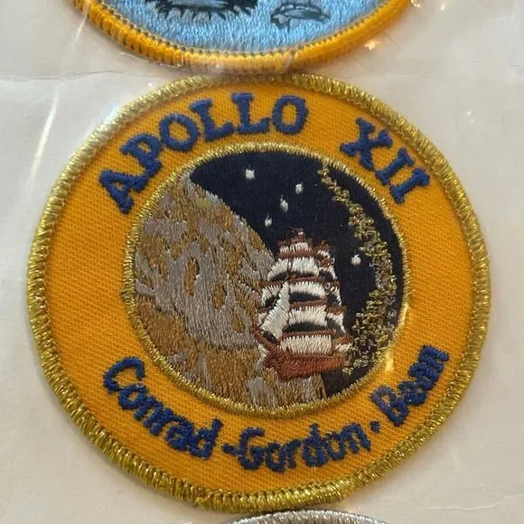 Kennedy Spaceport 🚀 🌎 USA 🇺🇸 Apollo Mission Patches NASA Made in USA 🇺🇸 RARE 80s